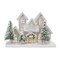 Melrose LED Lighted Flocked Holiday Village Christmas Decoration - 12.5"